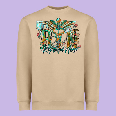 Registered Nurse Heavyweight Sweatshirt Designed By Racoondesign