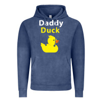 Vintage Denim Funny Daddy Duck Rubber Duck Vintage Hoodie - longCreatives