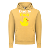 Vintage Mustard Funny Daddy Duck Rubber Duck Vintage Hoodie - longCreatives