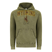 Vintage Olive Womens Wyoming Cowboys Apparel Fan Favorite Arch Vintage Hoodie - longCreatives