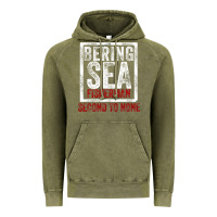Vintage Olive Bering Sea Fisherman second to none dutch harbor Alaska Vintage Hoodie - longCreatives