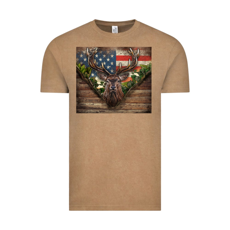 Usa Deer Hunting Vintage Tee by CowGirlArtShop | Teevron