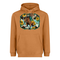 Meerkat western rodeo horse cowhide sunflowers Heavyweight Hoodie - BarkalooDesign