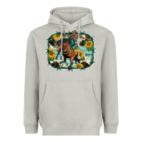 Moon Dust western rodeo horse cowhide sunflowers Heavyweight Hoodie - BarkalooDesign