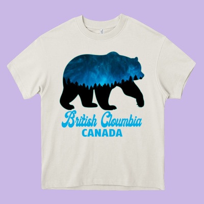 British Cloumbia Canada Heavy Core Tee Designed By Bettercallsaul