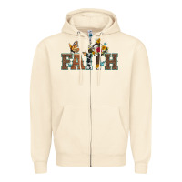 Sandshell faith cross and butterfly with sunflower leopard and roses Zipper Hoodie - Artiststas