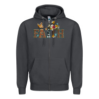 Smoke faith cross and butterfly with sunflower leopard and roses Zipper Hoodie - Artiststas