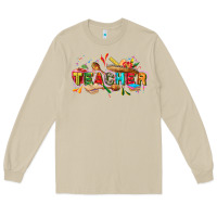 Mushroom Cinco de mayo Teacher Long Sleeve Tee - FaDigitalArtStudio