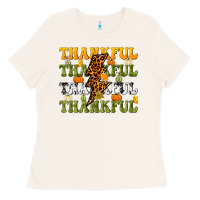 Bone Thankful Thankful Thankful Ladies Tee - NancyCooperArtShop