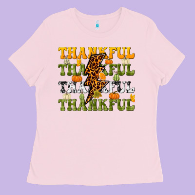 Thankful Thankful Thankful Ladies Tee Designed By Nancycooperartshop