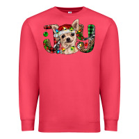 Cardinal christmas chihuahua joy Premium Sweatshirt - BarkalooDesign