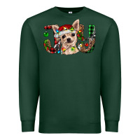 Sports Green christmas chihuahua joy Premium Sweatshirt - BarkalooDesign
