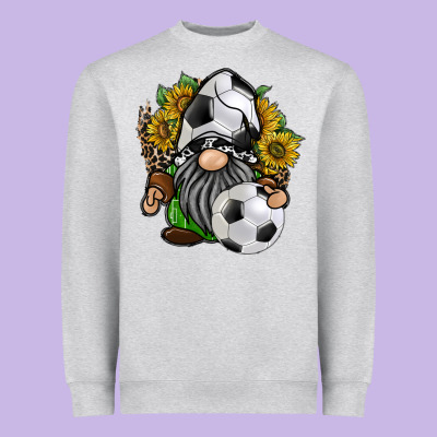 Soccer Gnome Heavyweight Sweatshirt Designed By Racoondesign
