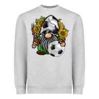 Heather Grey soccer gnome Heavyweight Sweatshirt - RacoonDesign