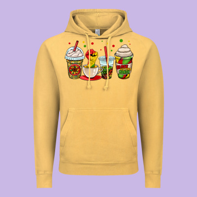 Juneteenth Bhm Coffee Cups Vintage Hoodie Designed By Oliviacreatesart