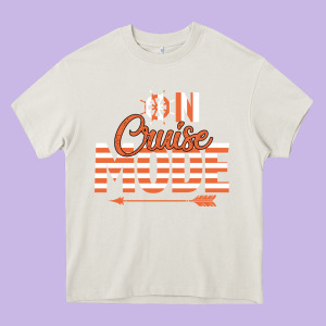 On Cruise Mode Heavy Core Tee Designed By Bettercallsaul
