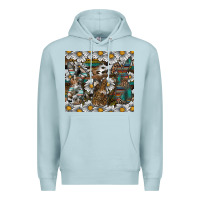 Blue Mist Easter Premium Hoodie - CowhideDigitalArt
