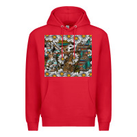 Red Easter Premium Hoodie - CowhideDigitalArt