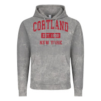 Cloud Rock Cortland New York NY Vintage Sports Design Red Design Sweat Vintage Hoodie - longCreatives