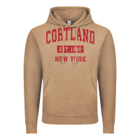 Vintage Coffee Cortland New York NY Vintage Sports Design Red Design Sweat Vintage Hoodie - longCreatives