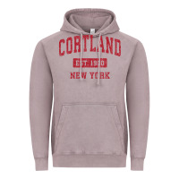 Vintage Zinc Cortland New York NY Vintage Sports Design Red Design Sweat Vintage Hoodie - longCreatives