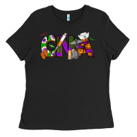 Black Halloween CNA Certified Nursing Assistant Ladies Tee - NancyCooperArtShop