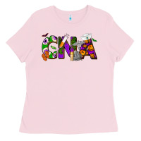 Bubblegum Pink Halloween CNA Certified Nursing Assistant Ladies Tee - NancyCooperArtShop