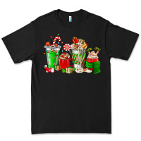 Black Christmas coffee cup Premium Tee - NancyCooperArtShop