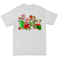 Dove Grey Christmas coffee cup Premium Tee - NancyCooperArtShop
