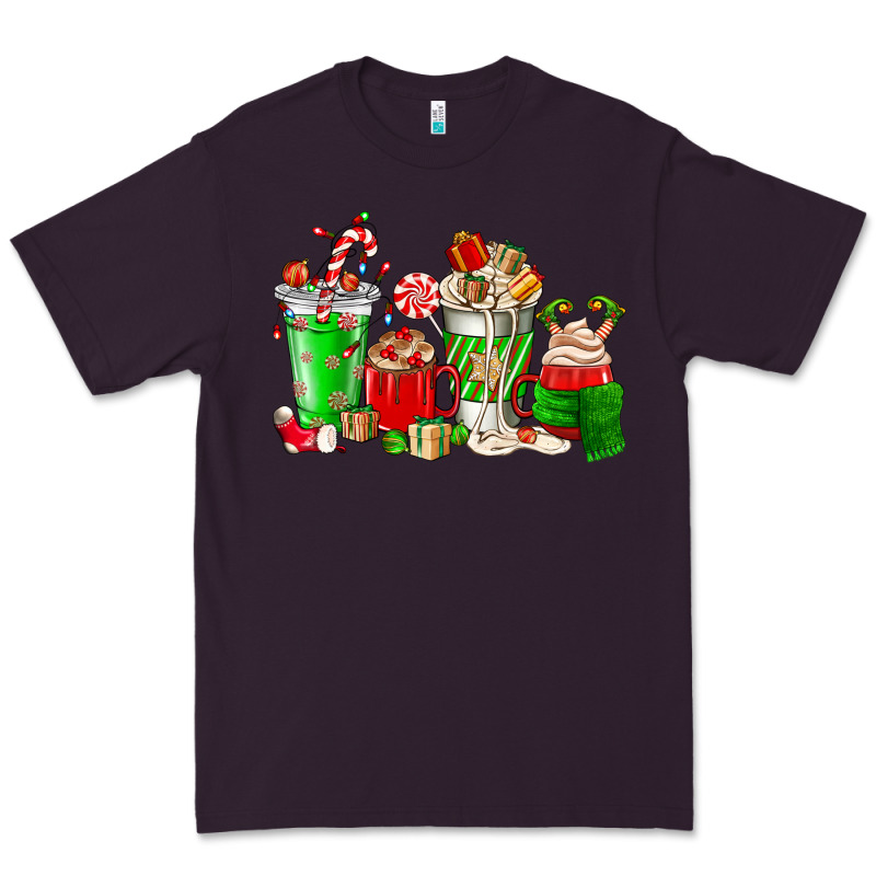 Christmas Coffee Cup Premium Tee by NancyCooperArtShop | Teevron