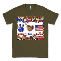 Army Green peace love america Classic Tee - TumblerDesignByShophia