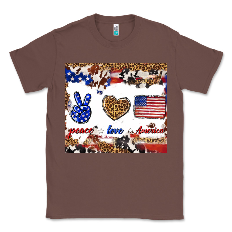 Peace Love America Classic Tee by TumblerDesignByShophia | Teevron