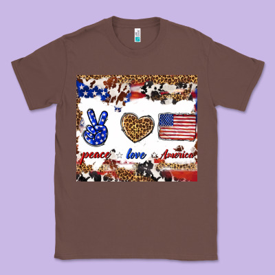 Peace Love America Classic Tee Designed By Tumblerdesignbyshophia