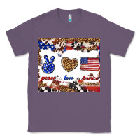 Lavender peace love america Classic Tee - TumblerDesignByShophia