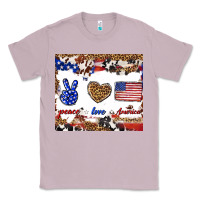Lilac peace love america Classic Tee - TumblerDesignByShophia