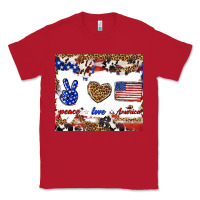 Red peace love america Classic Tee - TumblerDesignByShophia