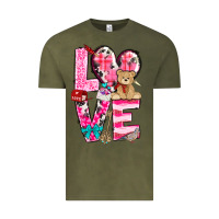 Vintage Olive Love Valentine's Day Vintage Tee - HowdyJamesFarm