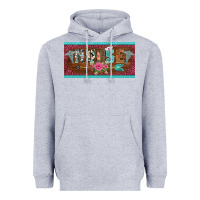 Heather Grey western nurse with medical  symbol caduceus and arrow license plate te Heavyweight Hoodie - BarkalooDesign