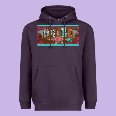 Western Nurse With Medical  Symbol Caduceus And Arrow License Plate Te Heavyweight Hoodie Designed By Barkaloodesign