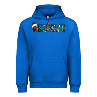 Cobalt believe Christmas tree Urban Hoodie - AdoDesignShop