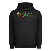 Pigment Black believe Christmas tree Urban Hoodie - AdoDesignShop