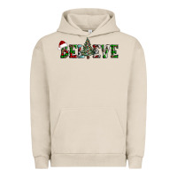 Pigment French Oak believe Christmas tree Urban Hoodie - AdoDesignShop