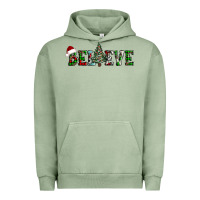 Pigment Oil Green believe Christmas tree Urban Hoodie - AdoDesignShop