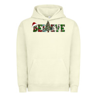 Pigment Pistachio believe Christmas tree Urban Hoodie - AdoDesignShop