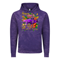 Cloud Purple happy mardi gras truck olivia Vintage Hoodie - OliviaCreatesArt