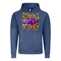 Vintage Denim happy mardi gras truck olivia Vintage Hoodie - OliviaCreatesArt