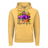 Vintage Mustard happy mardi gras truck olivia Vintage Hoodie - OliviaCreatesArt