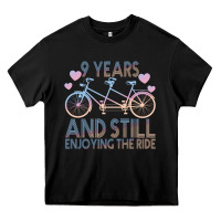 Black 9 Years And Still Enjoying The Ride Heavy Core Tee - Bettercallsaul