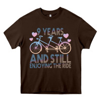 Chocolate Brown 9 Years And Still Enjoying The Ride Heavy Core Tee - Bettercallsaul