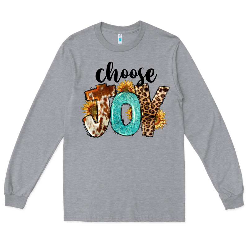 Western Choose Joy Long Sleeve Tee by FaDigitalArtStudio | Teevron